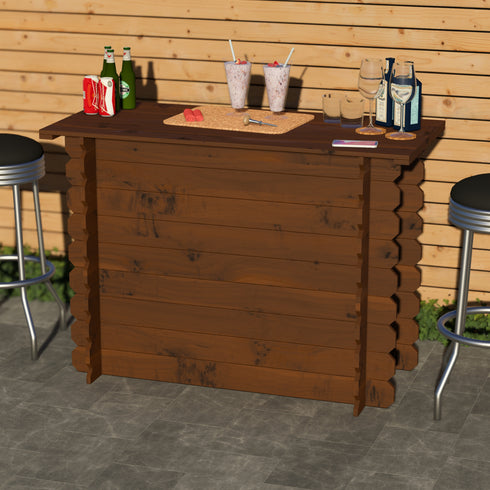 Rustic Wooden Interlock Bar