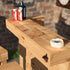 Rustic Wooden Bar & Bar Stools Set - Includes LED's