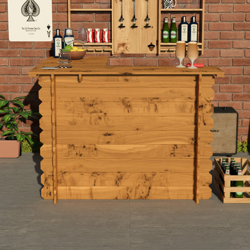 Wooden Interlock Corner Bar