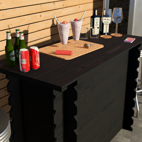 Rustic Wooden Interlock Bar