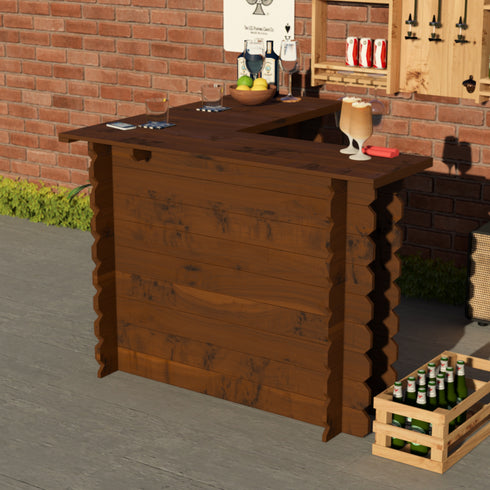 Wooden Interlock Corner Bar