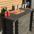 Rustic Wooden Interlock Bar