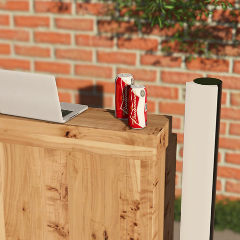 Rustic Wooden Serving Bar