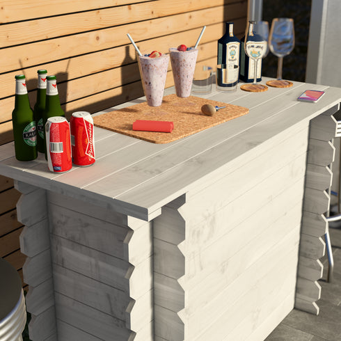 Rustic Wooden Interlock Bar