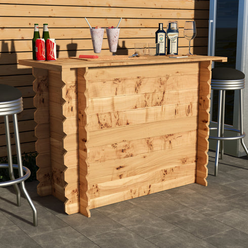 Rustic Wooden Interlock Bar