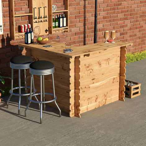 Wooden Interlock Corner Bar