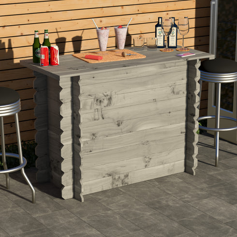 Rustic Wooden Interlock Bar