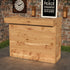 Rustic Wooden Bar & Bar Stools Set - Includes LED's