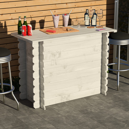 Rustic Wooden Interlock Bar