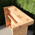 L-Shape Rustic Wooden Garden Bar