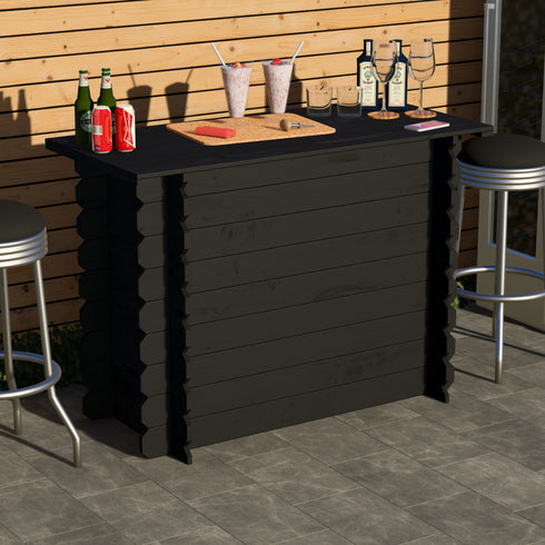 Rustic Wooden Interlock Bar