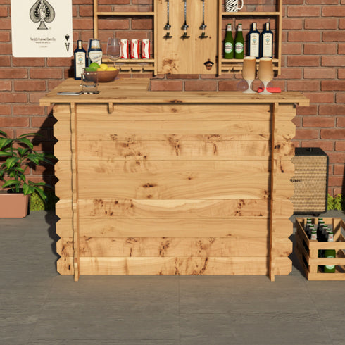 Wooden Interlock Corner Bar