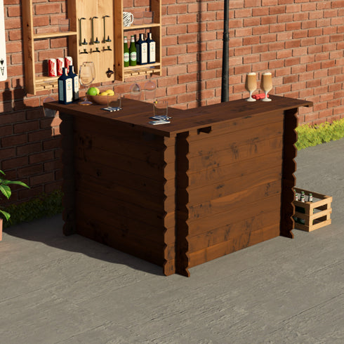 Wooden Interlock Corner Bar