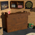 Rustic Wooden Bar - Man Cave Edition