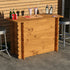 Rustic Wooden Interlock Bar