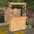 Large Rustic Wooden Garden Bar with Roof