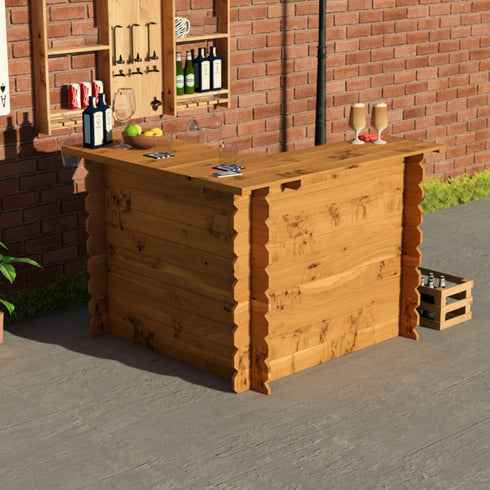 Wooden Interlock Corner Bar