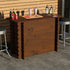 Rustic Wooden Interlock Bar