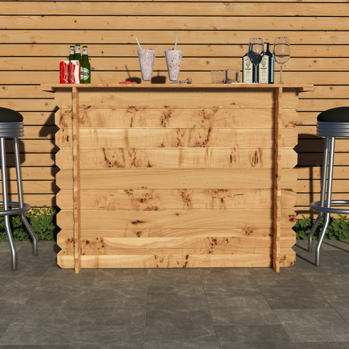 Rustic Wooden Interlock Bar