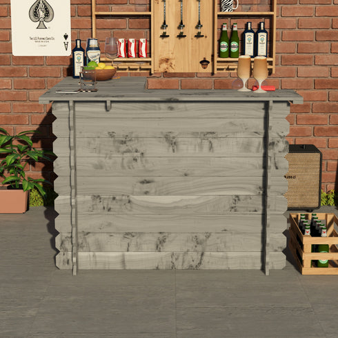 Wooden Interlock Corner Bar