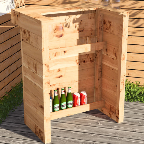 Rustic Wooden Pallet Bar - 80cm