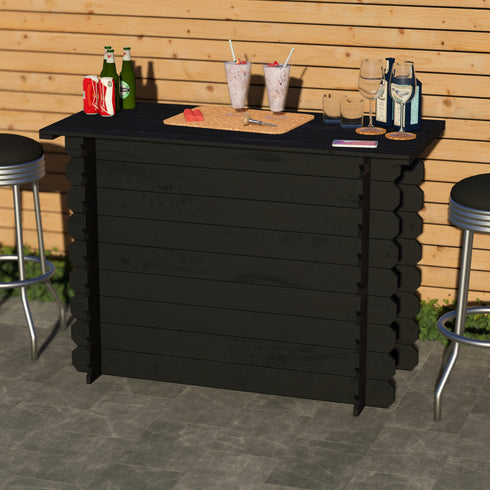 Rustic Wooden Interlock Bar