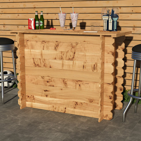 Rustic Wooden Interlock Bar