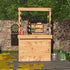 Large Rustic Wooden Garden Bar with Roof