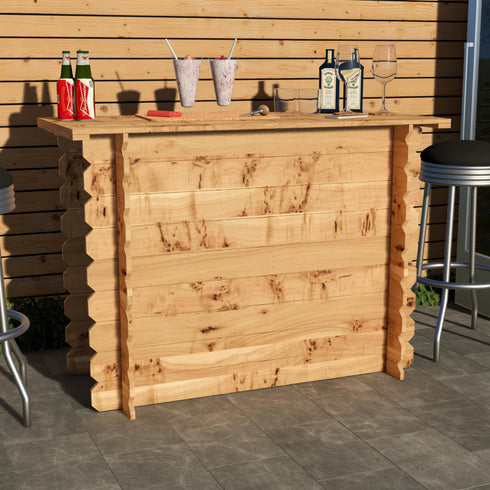 Rustic Wooden Interlock Bar