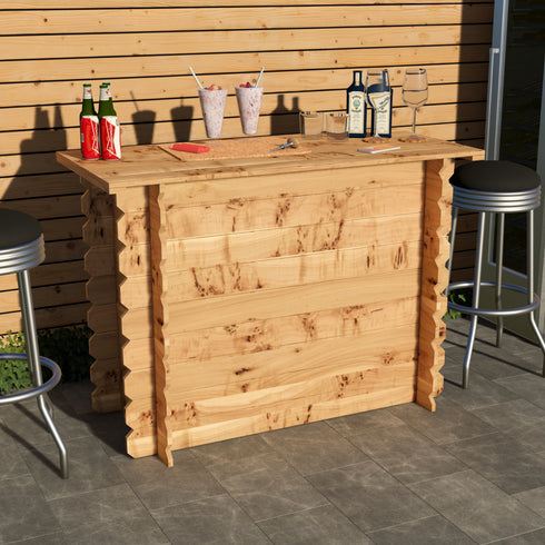 Rustic Wooden Interlock Bar