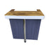 Premium Navy Blue Wooden Home Bar