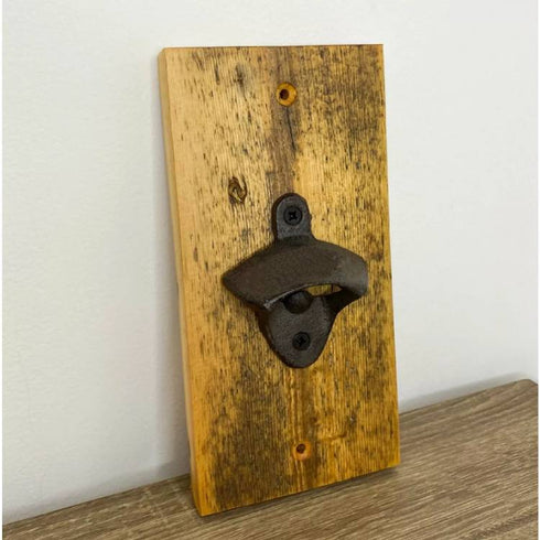 Rustic Wooden Bottle Opener