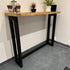 Industrial Style Breakfast Bar - Dark Oak