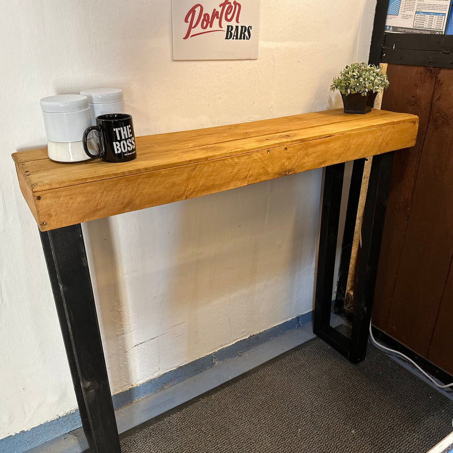 Rustic Style Reclaimed Wooden Console Table Breakfast Bar