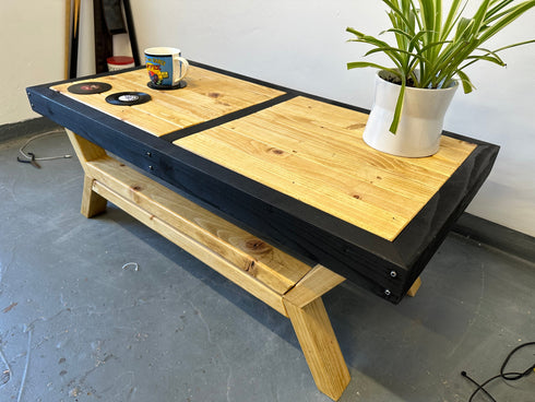 Handmade Rustic Coffee Table - Antique Pine