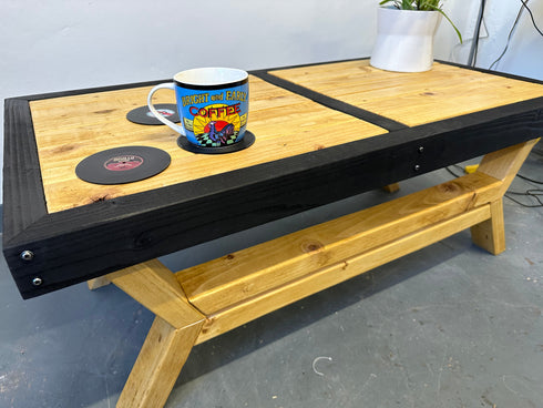 Handmade Rustic Coffee Table - Antique Pine