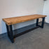 Industrial Style Wooden Bench