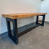 Industrial Style Wooden Bench