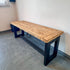 Industrial Style Wooden Bench