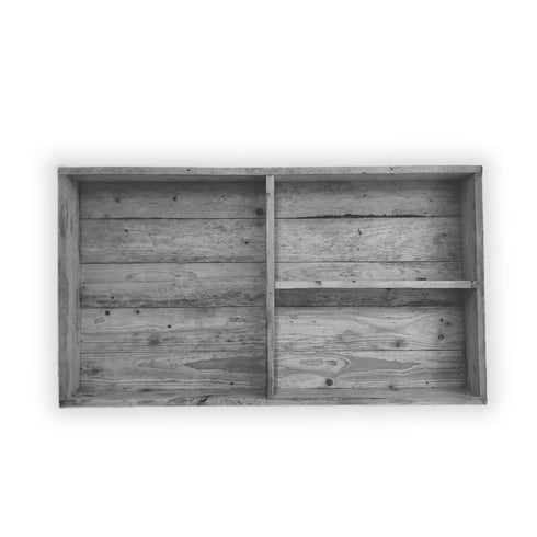 Rustic Wooden Bar Wall Mounted Shelving Unit