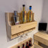 Rustic Wooden Drinks Rack